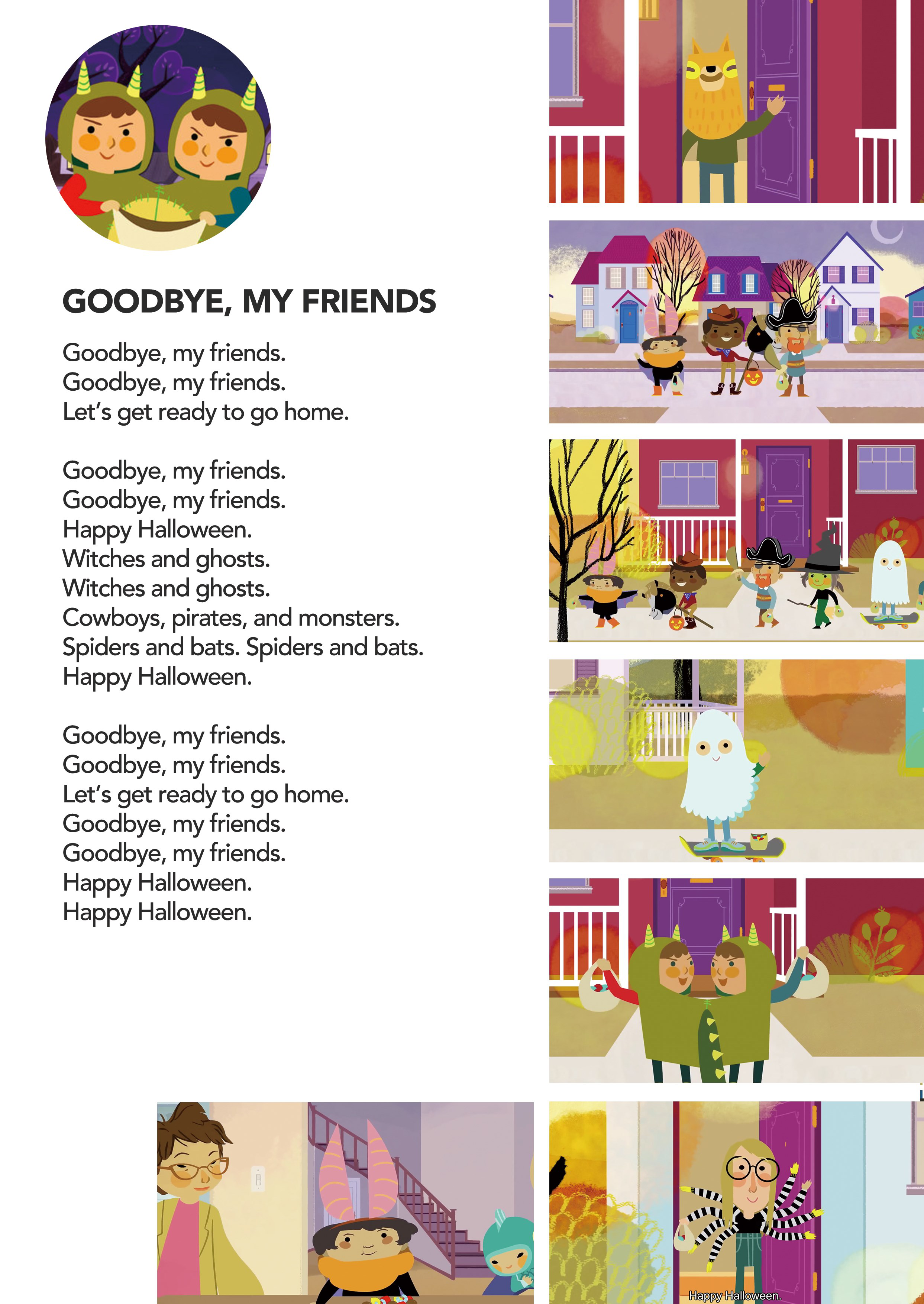 075 Goodbye, My Friends (Halloween Song)